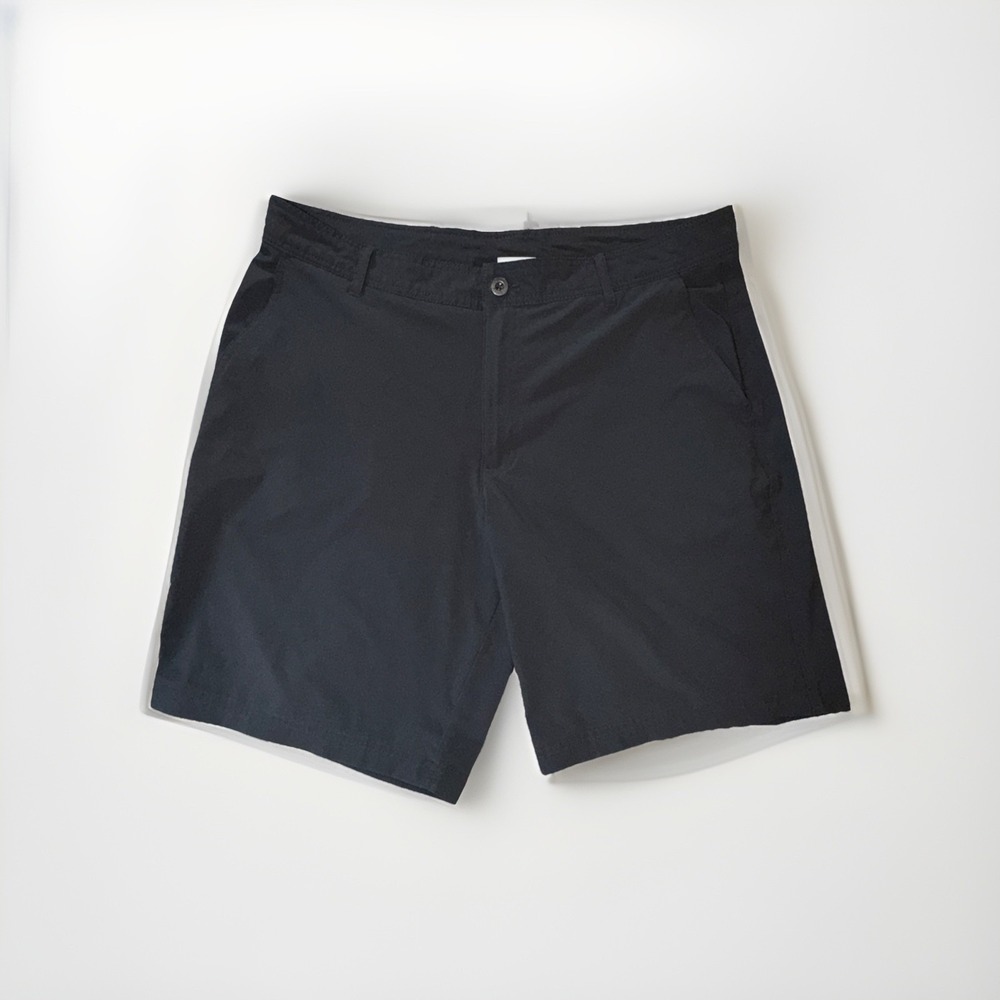 Columbia Men's Regular Fit Shorts 38" Waist 10" Inseam Black Lightweight